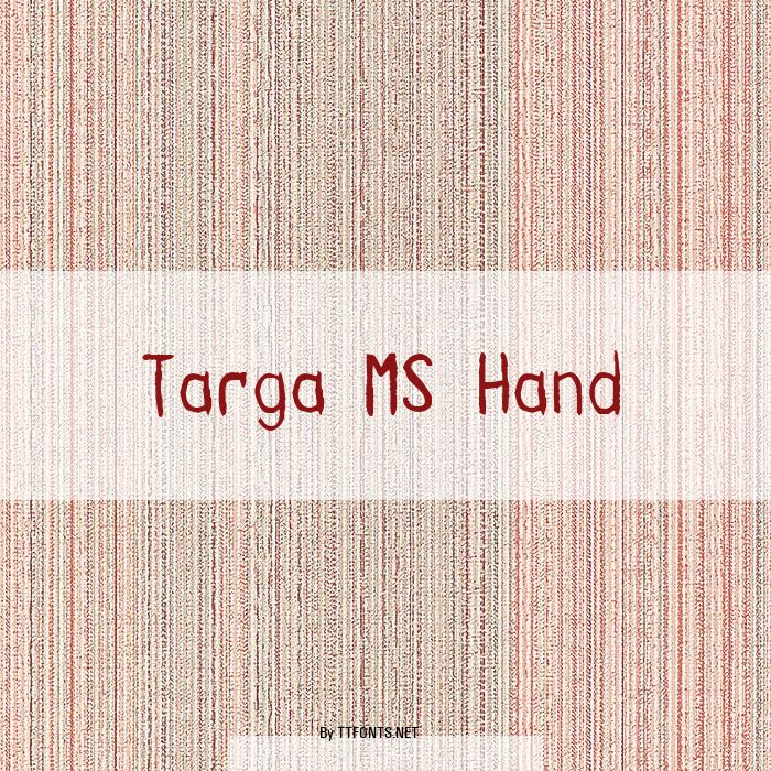 Targa MS Hand example